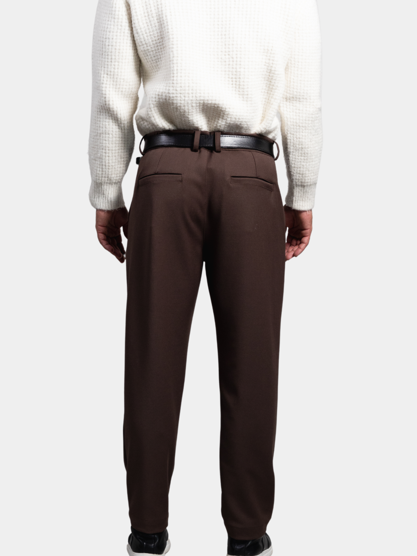 Calça Alfaiataria Regular Marrom